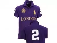 polo tee shirt hommes nom de la ville purple london pas cher